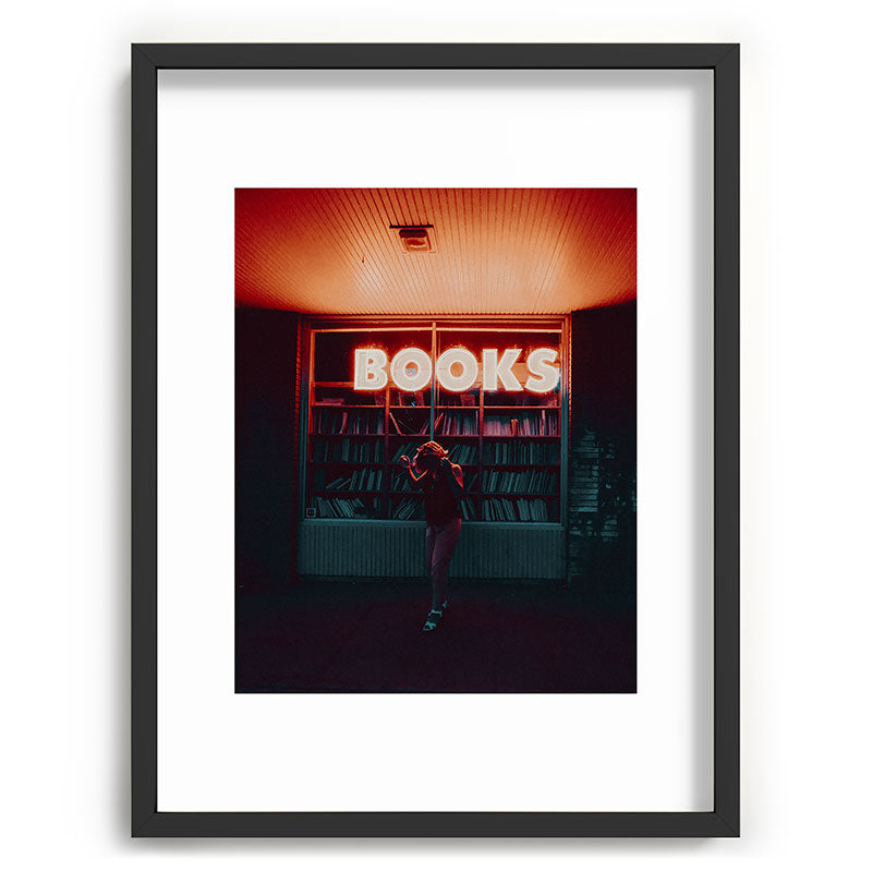 "books!" Framed Art Print
