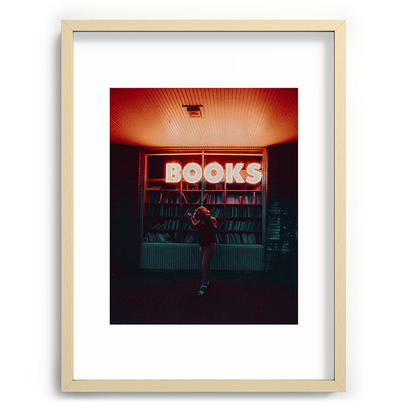 "books!" Framed Art Print