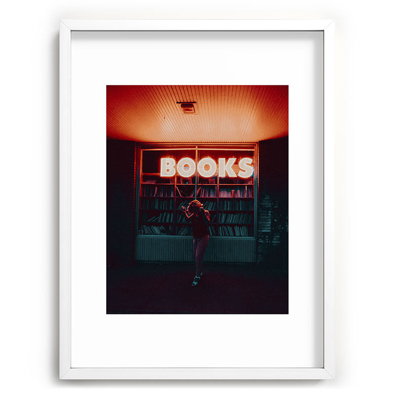 "books!" Framed Art Print
