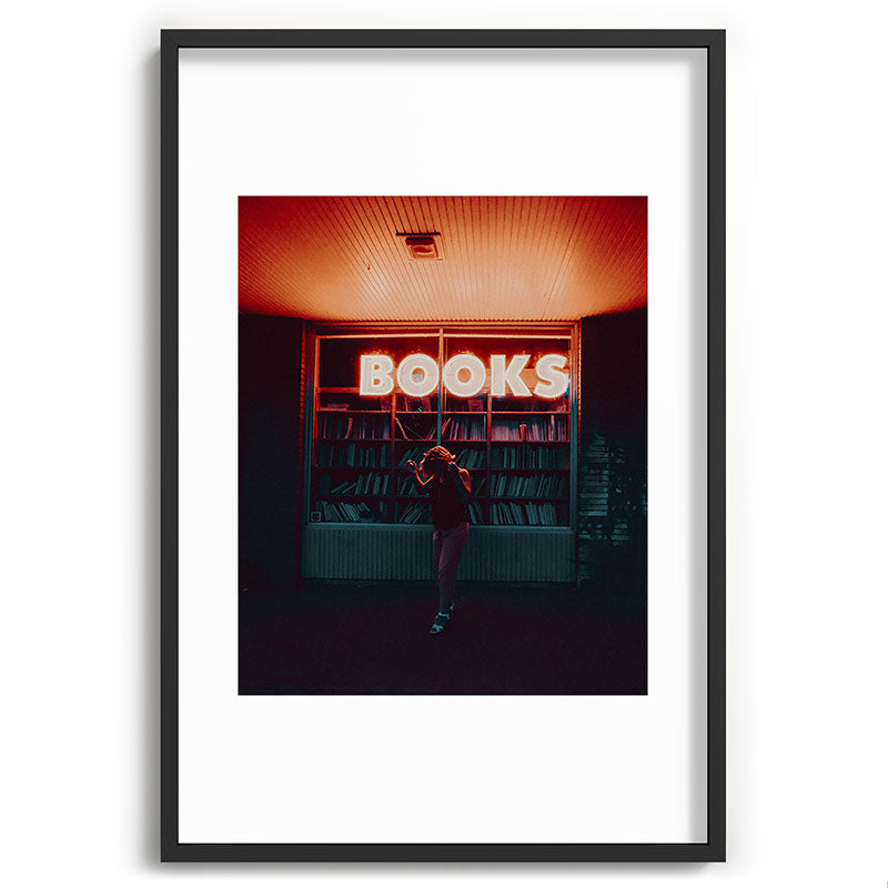 "books!" Framed Art Print