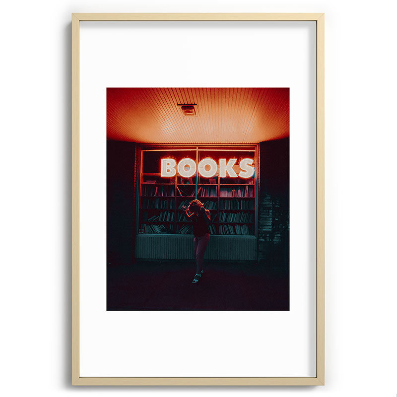 "books!" Framed Art Print