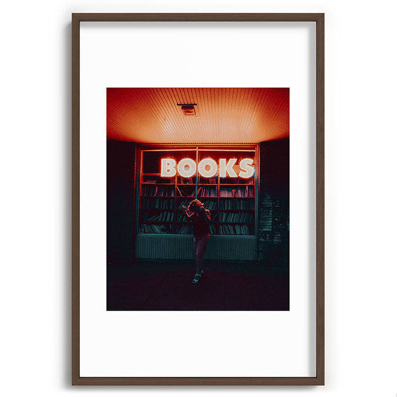 "books!" Framed Art Print