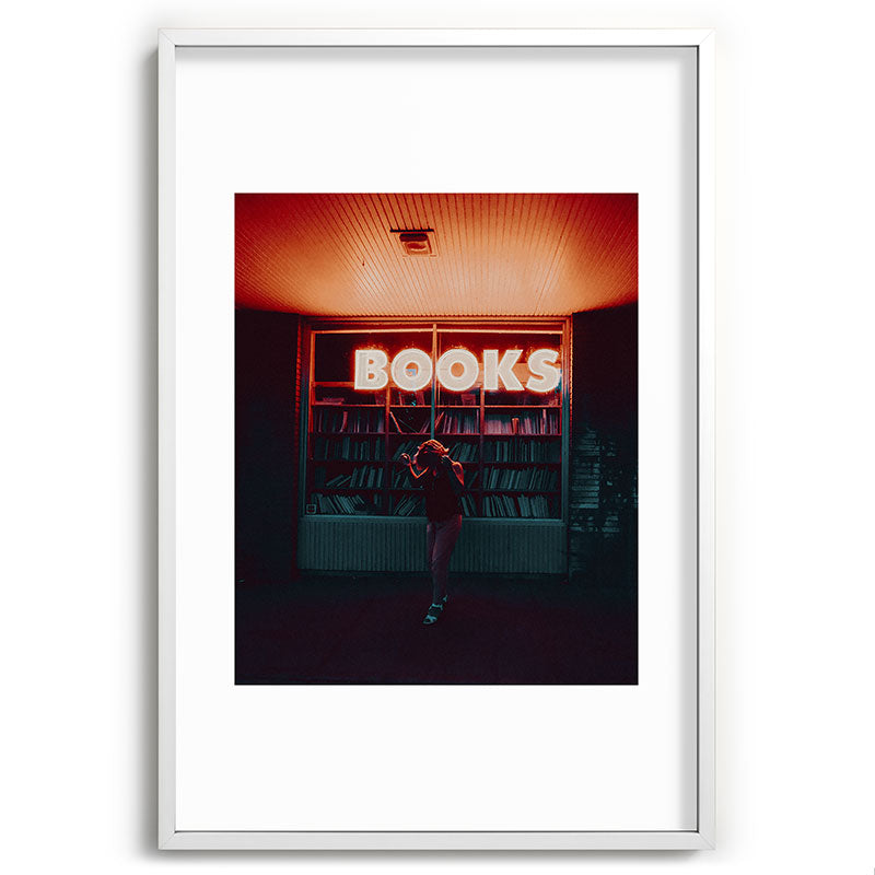 "books!" Framed Art Print