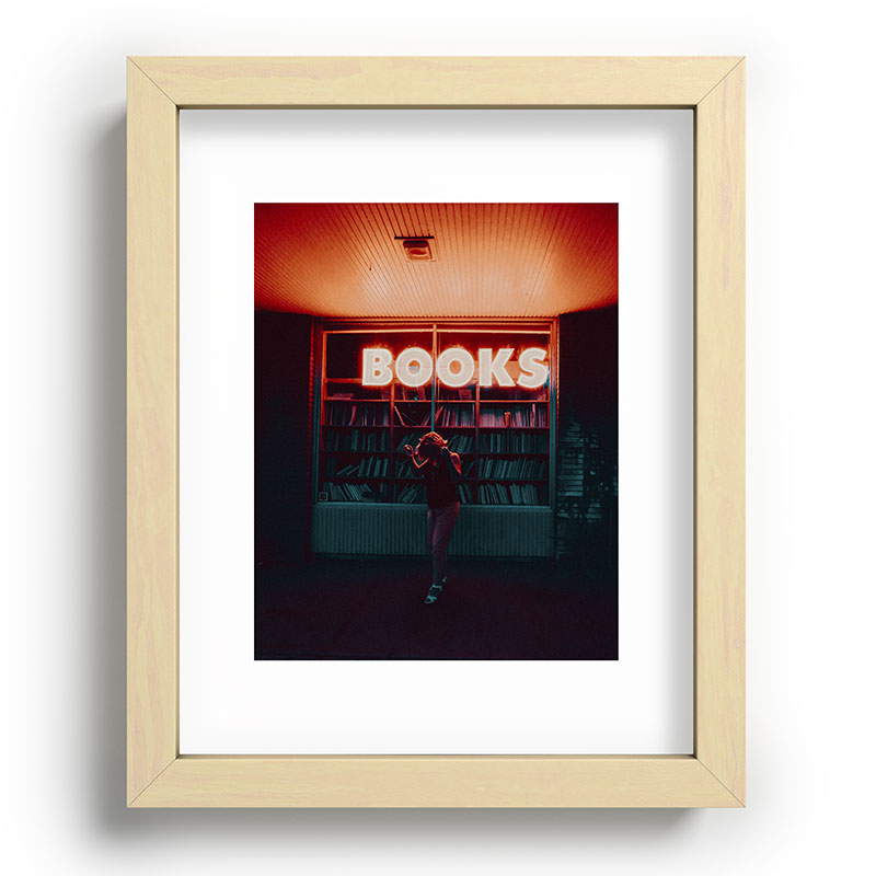 "books!" Framed Art Print