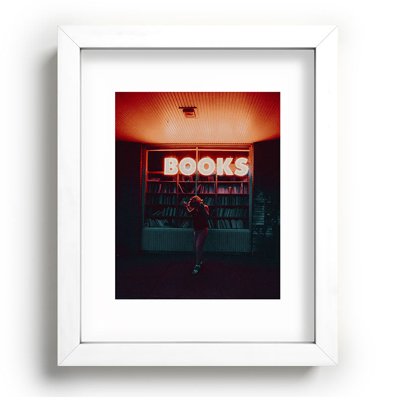 "books!" Framed Art Print