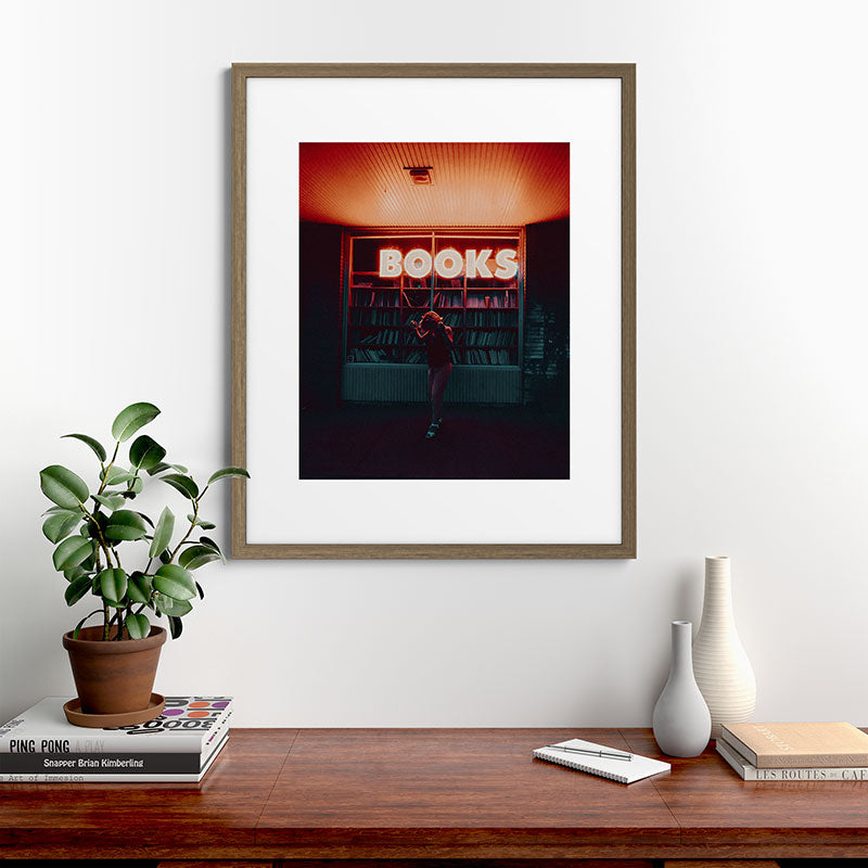 "books!" Framed Art Print