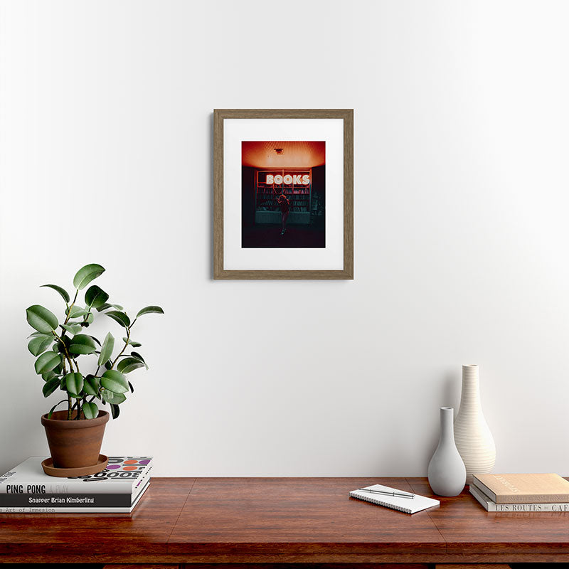 "books!" Framed Art Print