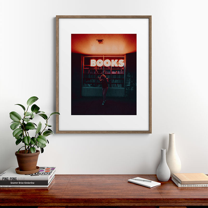 "books!" Framed Art Print