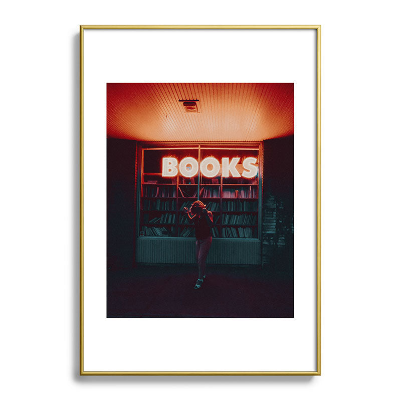 "books!" Framed Art Print