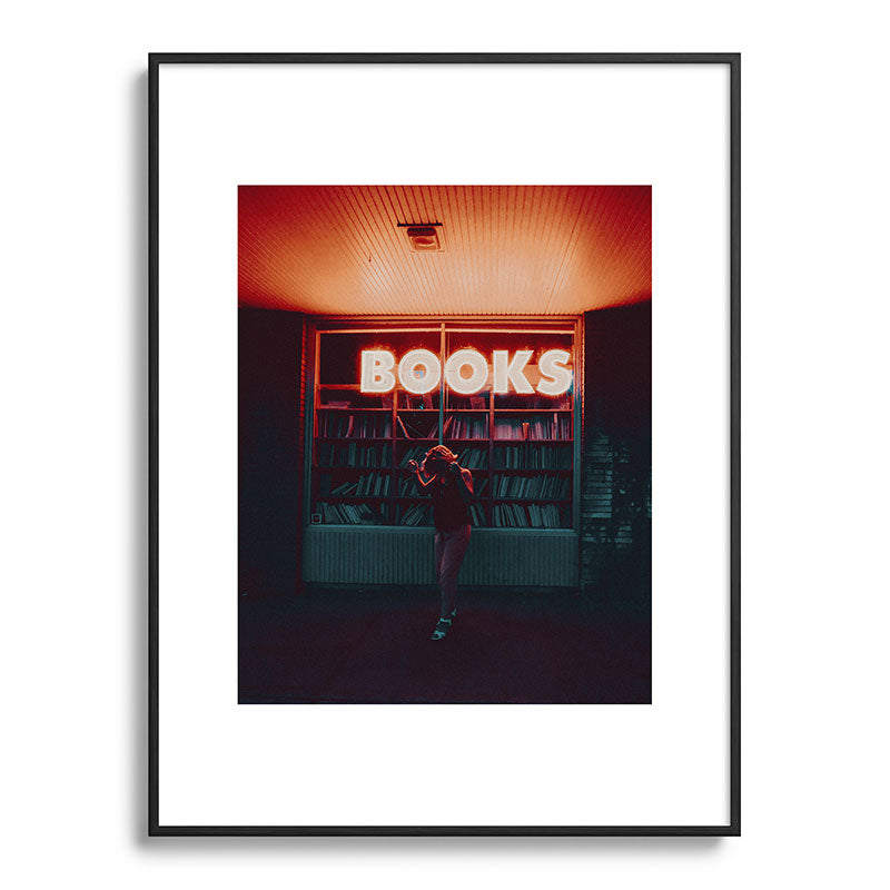 "books!" Framed Art Print