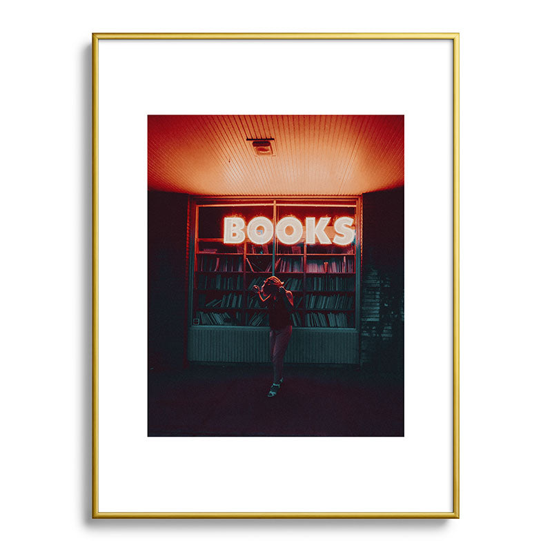 "books!" Framed Art Print