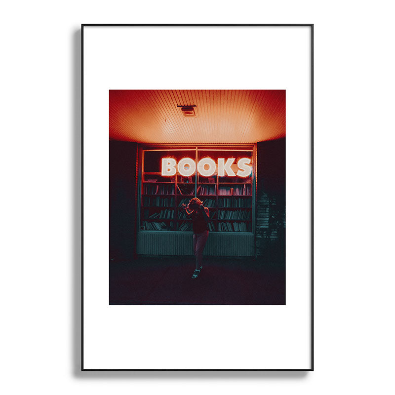 "books!" Framed Art Print