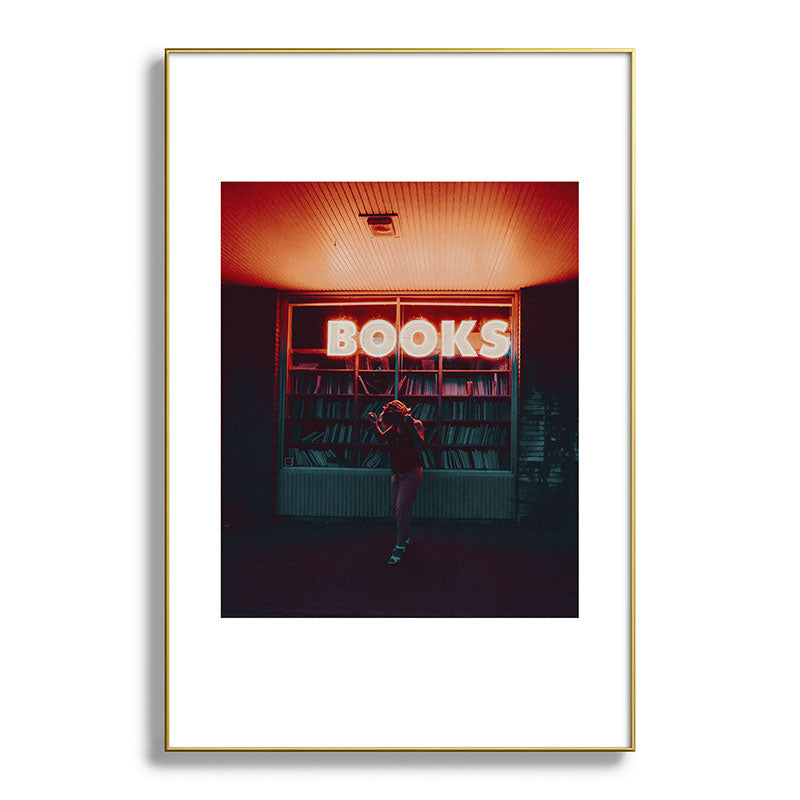 "books!" Framed Art Print
