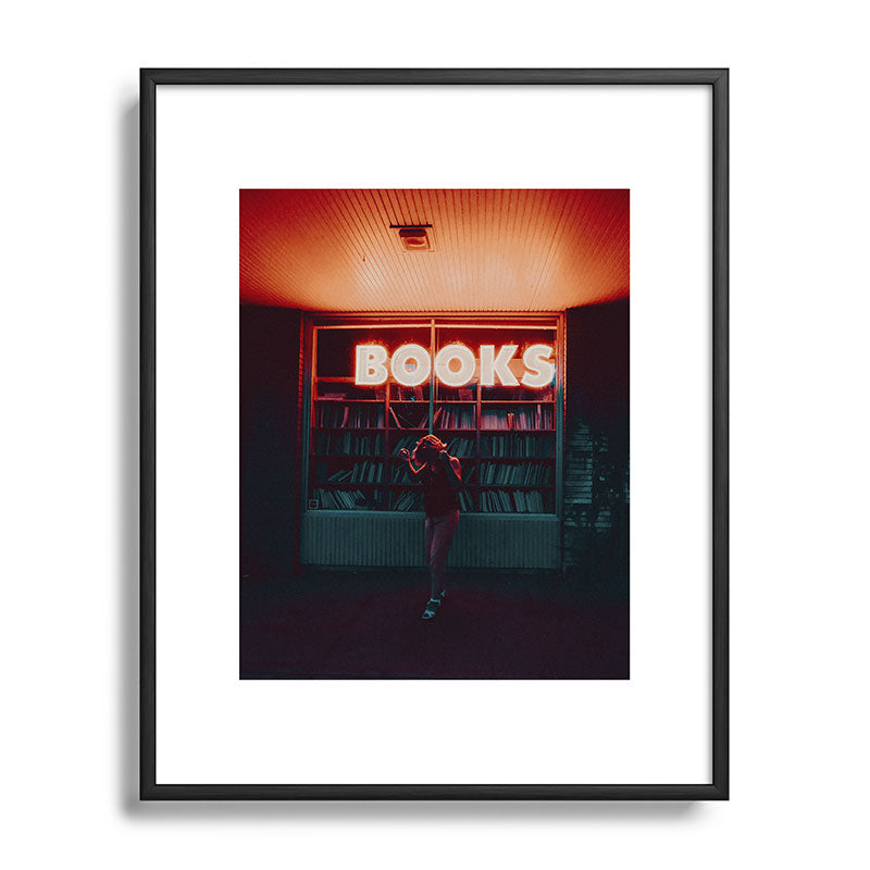 "books!" Framed Art Print