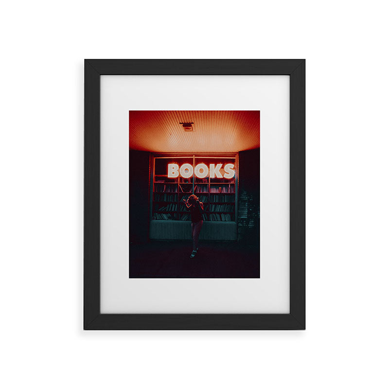 "books!" Framed Art Print