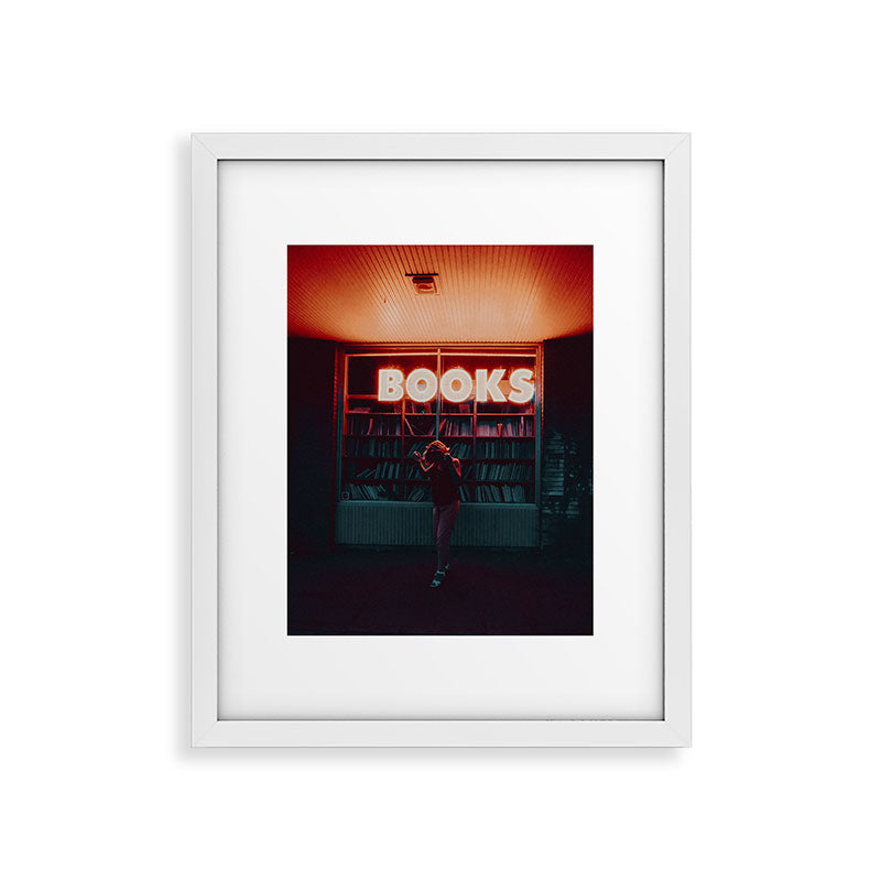 "books!" Framed Art Print