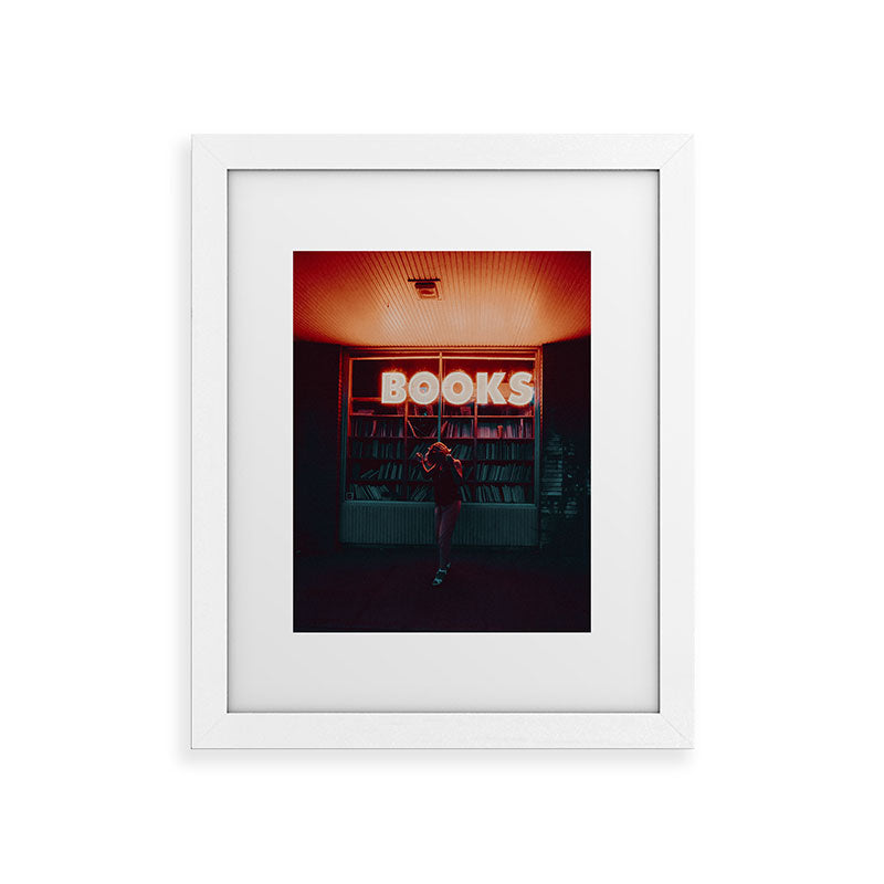 "books!" Framed Art Print