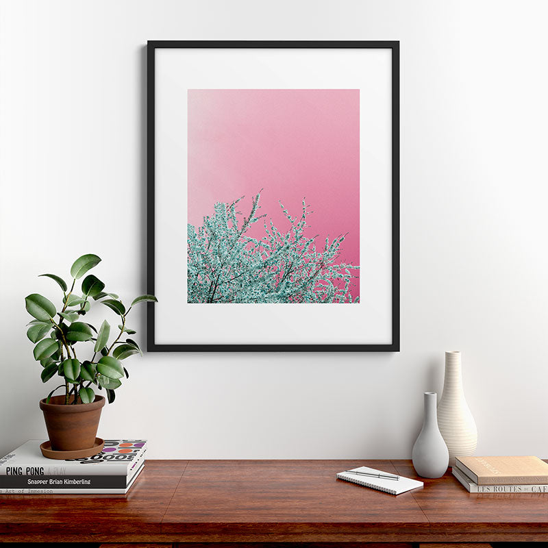 "cherry blossoms" Framed Art Print