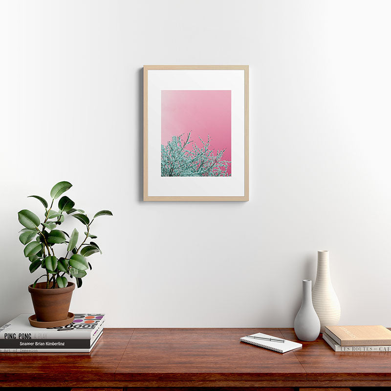 "cherry blossoms" Framed Art Print