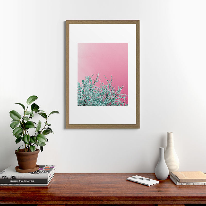 "cherry blossoms" Framed Art Print