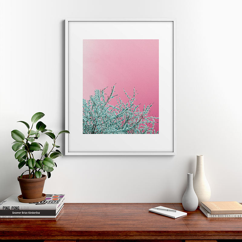 "cherry blossoms" Framed Art Print