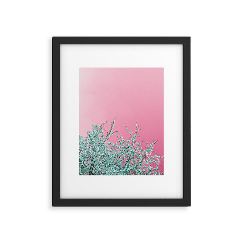 "cherry blossoms" Framed Art Print