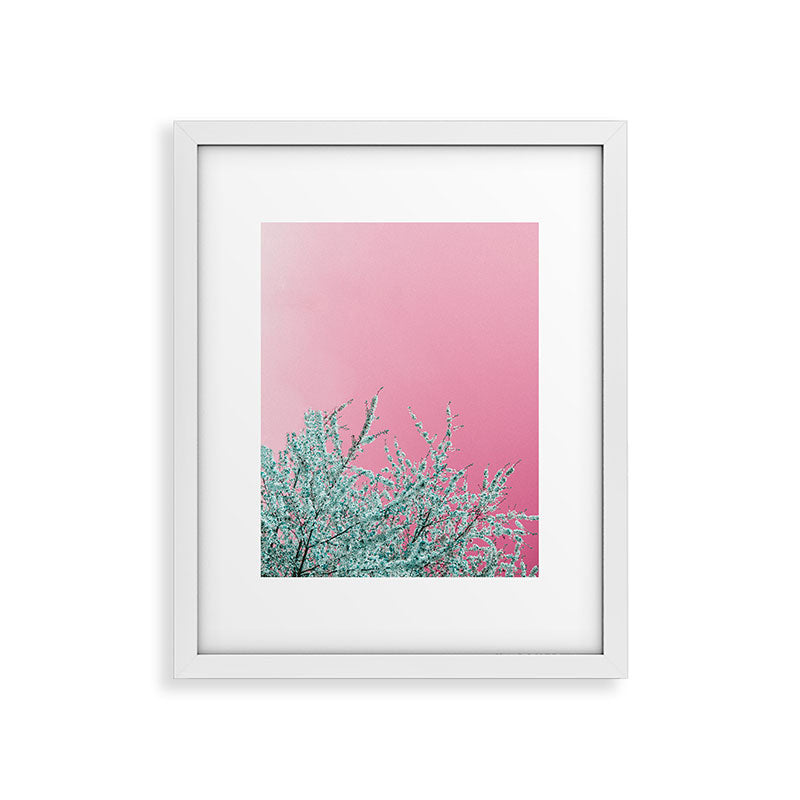 "cherry blossoms" Framed Art Print