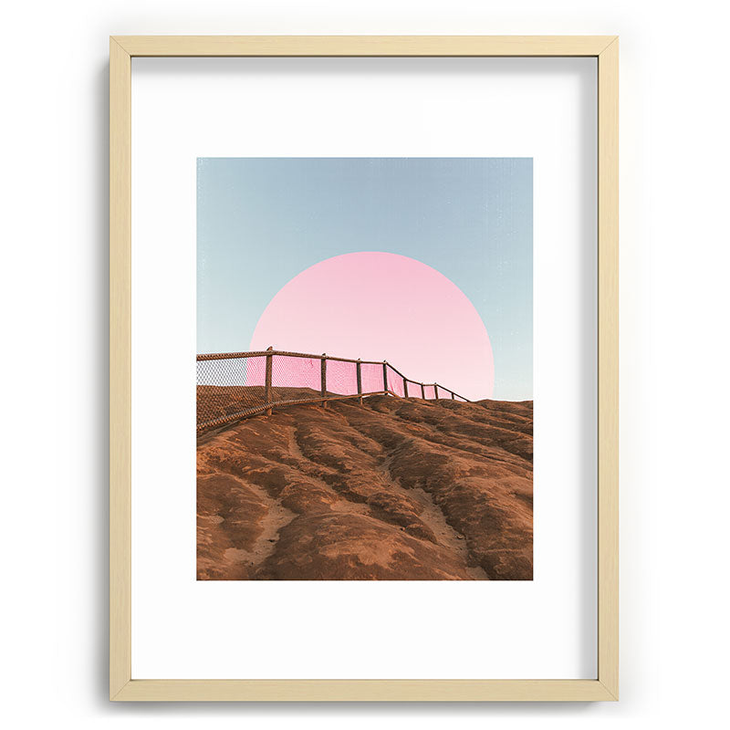 "cotton candy skies" Framed Art Print