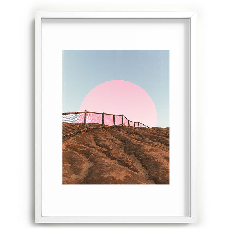 "cotton candy skies" Framed Art Print
