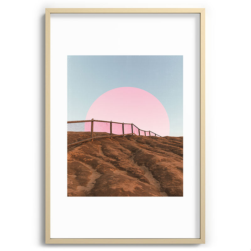 "cotton candy skies" Framed Art Print