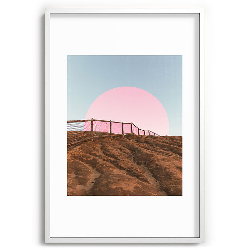 "cotton candy skies" Framed Art Print