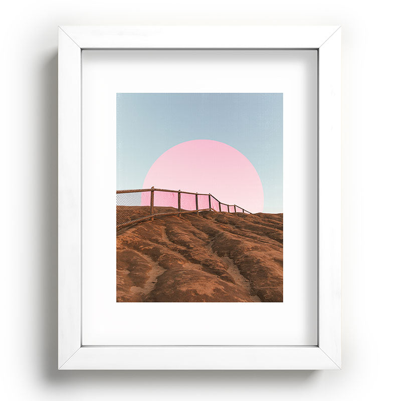 "cotton candy skies" Framed Art Print