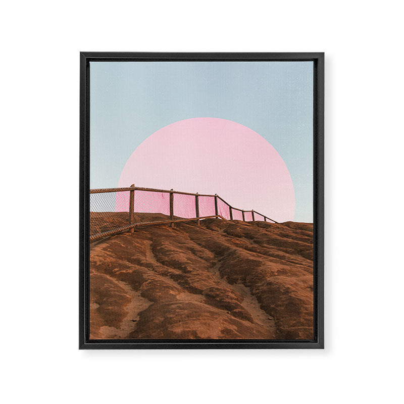 "cotton candy skies" Framed Canvas Print