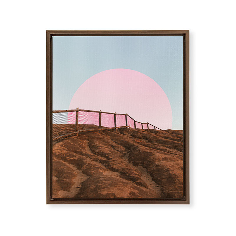 "cotton candy skies" Framed Canvas Print
