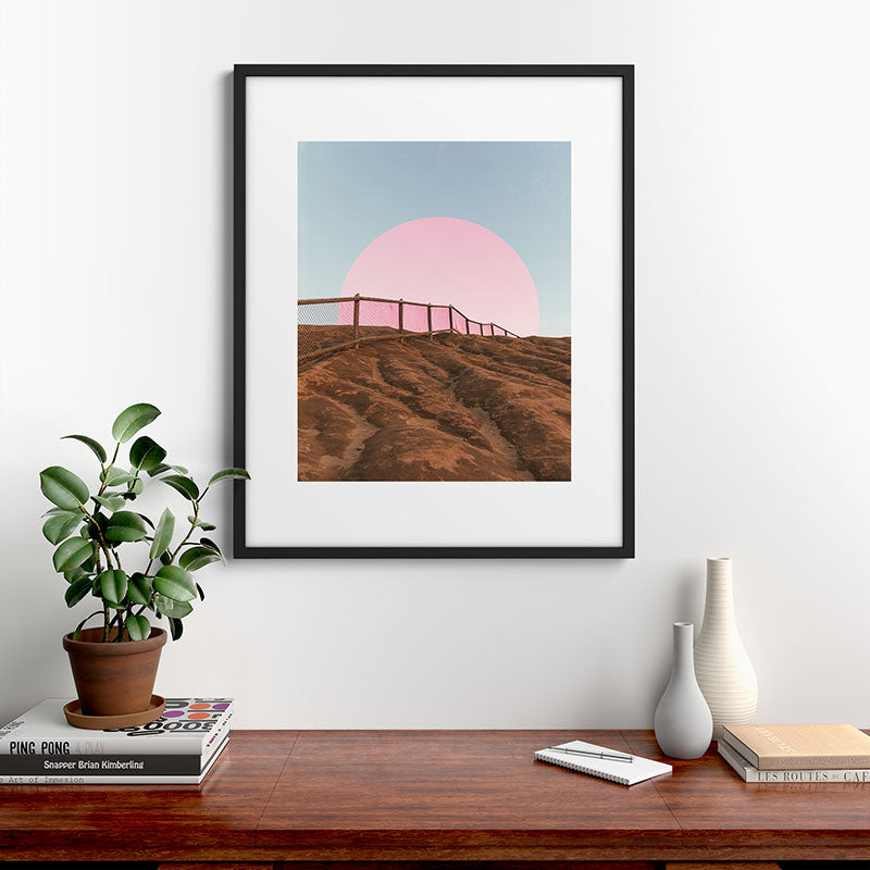 "cotton candy skies" Framed Art Print