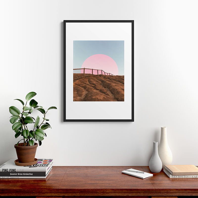 "cotton candy skies" Framed Art Print