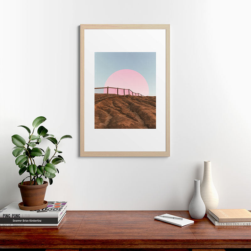 "cotton candy skies" Framed Art Print