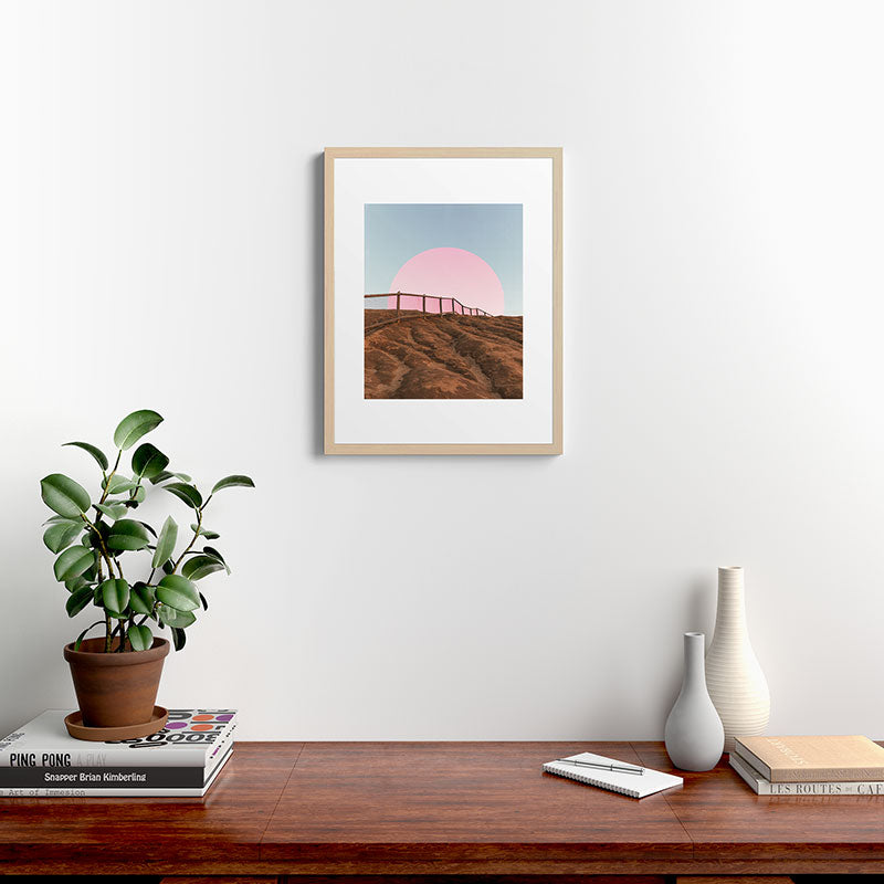"cotton candy skies" Framed Art Print