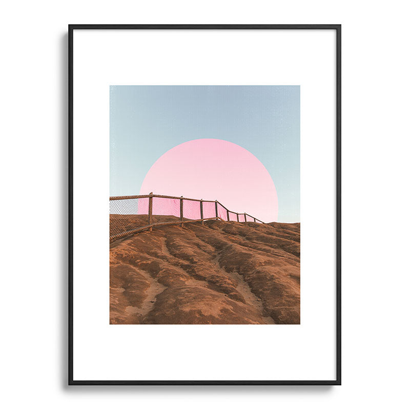 "cotton candy skies" Framed Art Print
