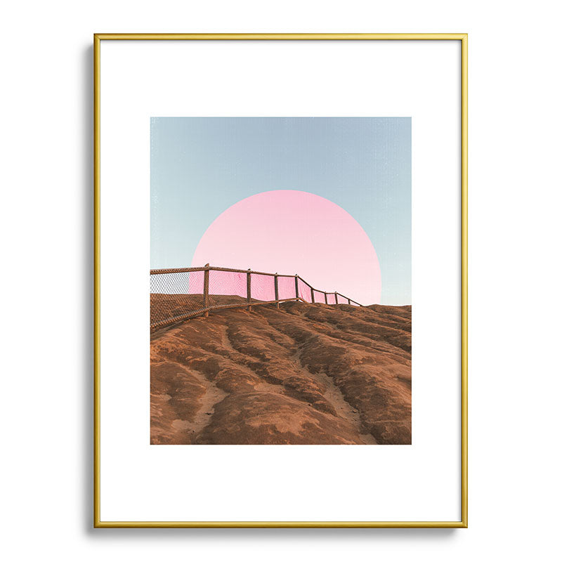 "cotton candy skies" Framed Art Print