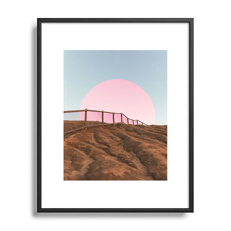 "cotton candy skies" Framed Art Print