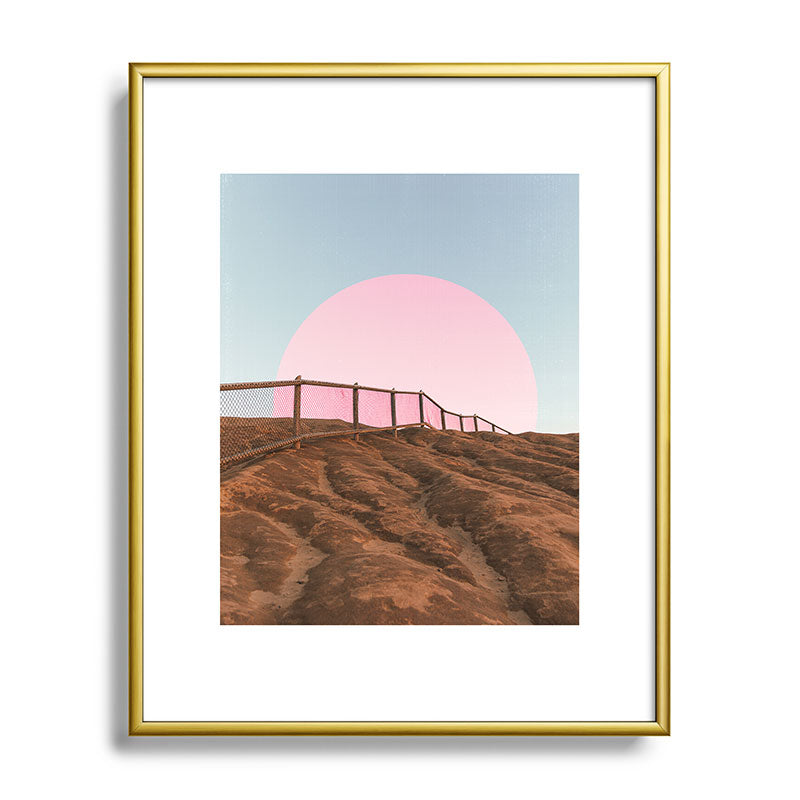 "cotton candy skies" Framed Art Print