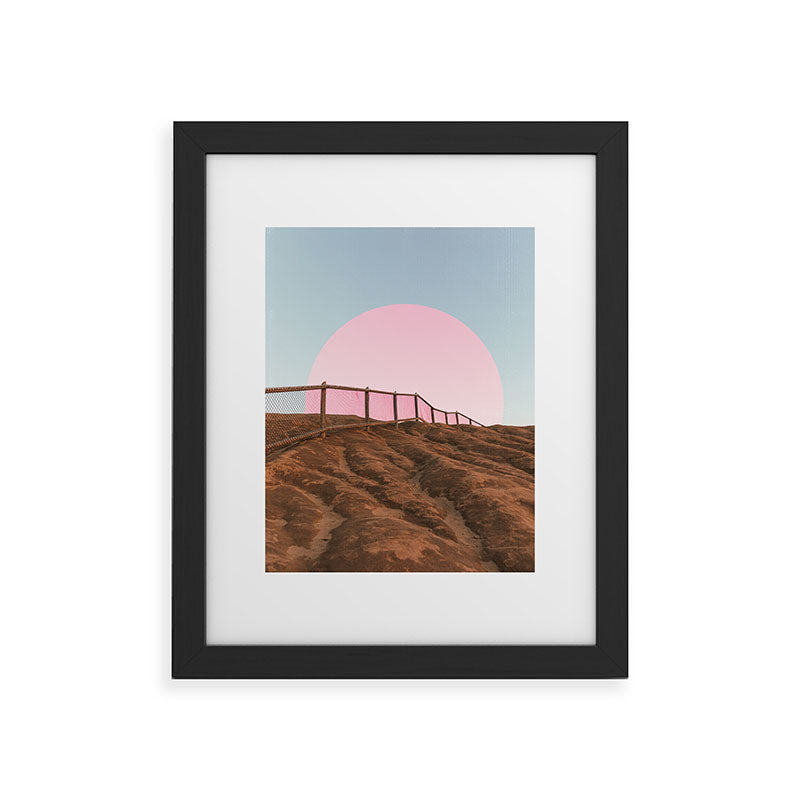 "cotton candy skies" Framed Art Print