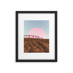 "cotton candy skies" Framed Art Print