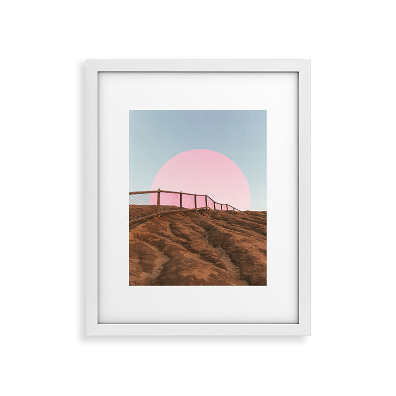 "cotton candy skies" Framed Art Print