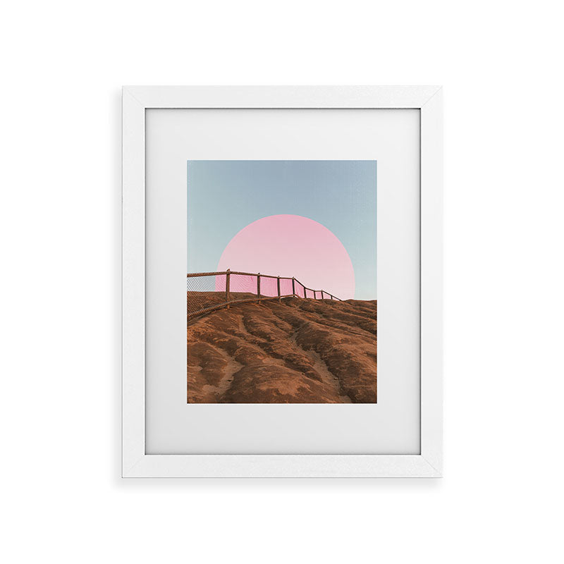 "cotton candy skies" Framed Art Print