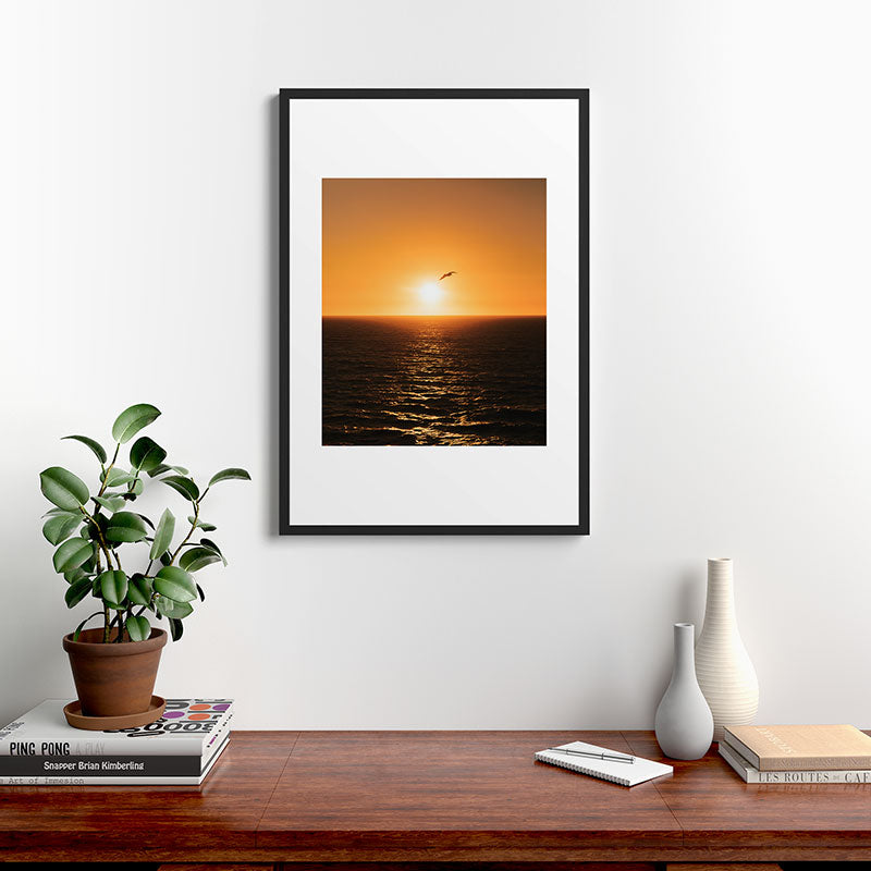 "flying solo" Framed Art Print