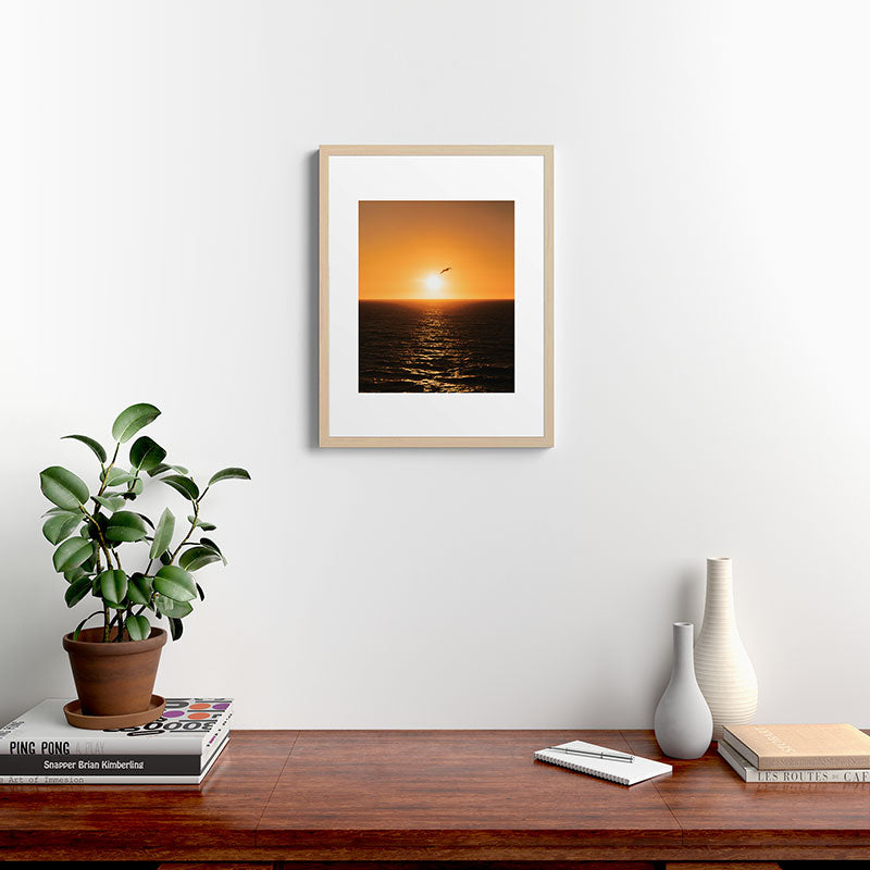 "flying solo" Framed Art Print