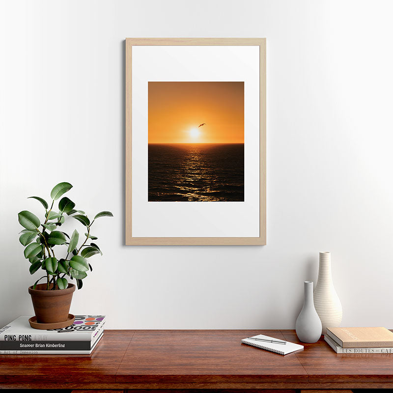 "flying solo" Framed Art Print