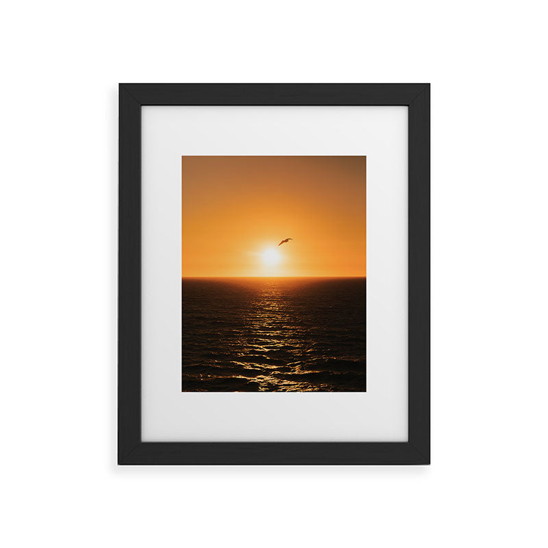 "flying solo" Framed Art Print